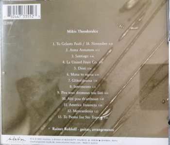 CD Mikis Theodorakis: Songs for Guitar