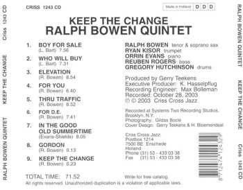 CD Ralph Bowen Quintet: Keep The Change