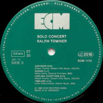 CD Ralph Towner: Solo Concert