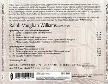 CD Ralph Vaughan Williams: A London Symphony / Symphony No. 8