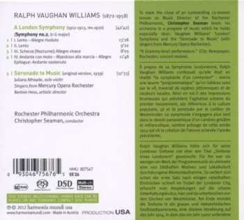 SACD Ralph Vaughan Williams: A London Symphony, Serenade To Music