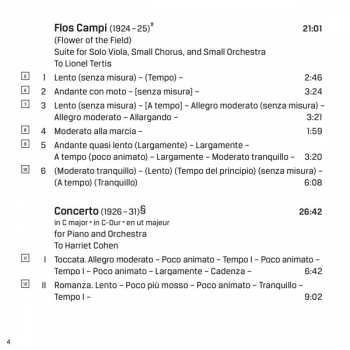 SACD Ralph Vaughan Williams: Piano Concerto, Oboe Concerto, Serenade To Music, Flos Campi