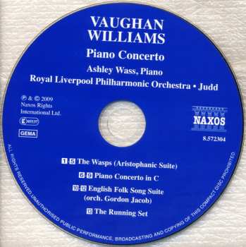 CD Ralph Vaughan Williams: Piano Concerto • The Wasps • English Folksong Suite • The Running Set