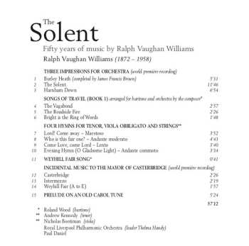 CD Ralph Vaughan Williams: The Solent: Fifty Years Of Music By Ralph Vaughan Williams