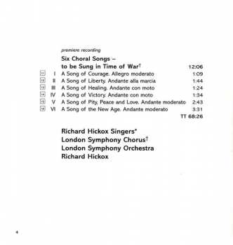 SACD The London Symphony Orchestra: Symphony No. 4 - Mass in G minor - Six Choral Songs