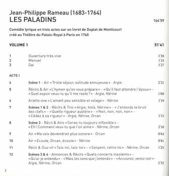 3CD Jean-Philippe Rameau: Les Paladins