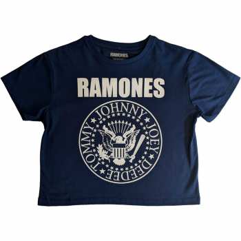 Merch Ramones: Dames Crop Top Presidential Seal