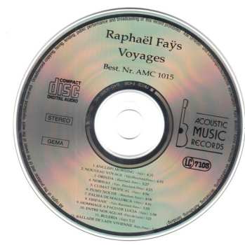 CD Raphael Fays: Voyages