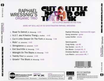 CD Raphael Wressnig's Organic Trio: Cut A Little Deeper On The Funk
