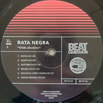 LP Rata Negra: Oído Absoluto