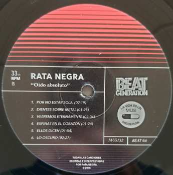 LP Rata Negra: Oído Absoluto