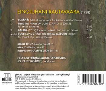 CD Einojuhani Rautavaara: Rubáiyát / Balada / Canto V / Four Songs From Rasputin
