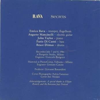CD Enrico Rava: Secrets