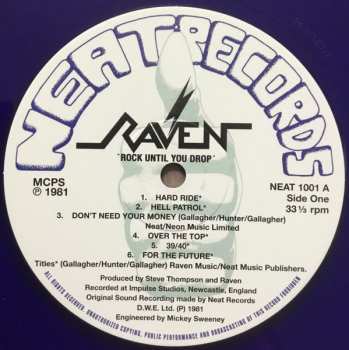 LP Raven: Rock Until You Drop LTD | CLR