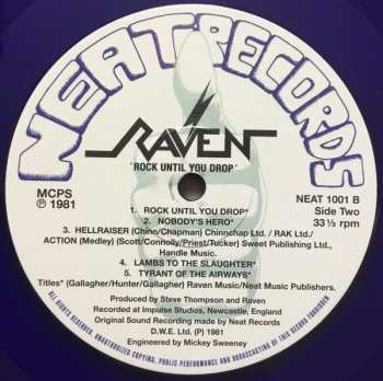 LP Raven: Rock Until You Drop LTD | CLR