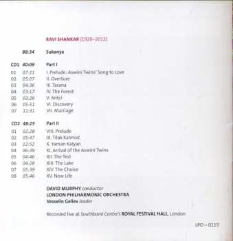 2CD The London Philharmonic Orchestra: Sukanya