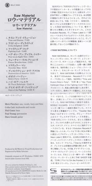 CD Raw Material: Raw Material