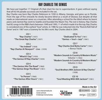 10CD Ray Charles: Ray Charles The Genius - 17 Original Albums