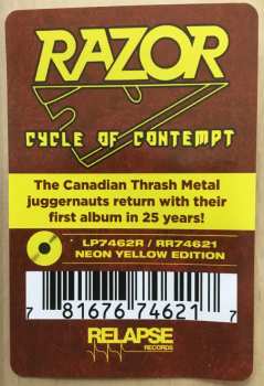 LP Razor: Cycle Of Contempt LTD | CLR