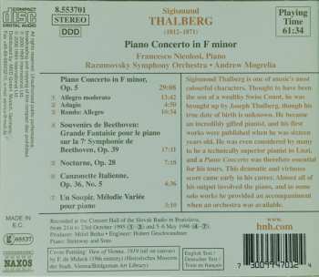 CD Razumovsky Sinfonia: Piano Concerto In F Minor