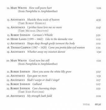 CD Sofie Vanden Eynde: Mistress Elizabeth Davenant, Her Songes