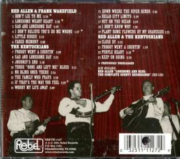 CD Red Allen: Keep On Going: The Rebel & Melodeon Recordings