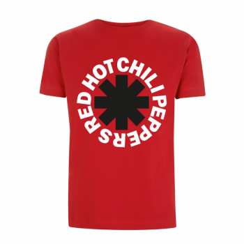 Merch Red Hot Chili Peppers: T-shirt Classic B&w Asterisk (red)