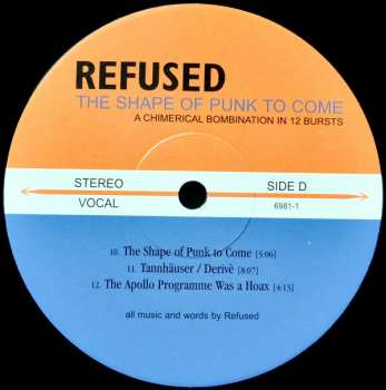 2LP Refused: The Shape Of Punk To Come (A Chimerical Bombination In 12 Bursts)