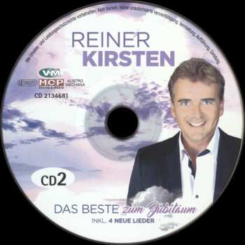 2CD Reiner Kirsten: Das Beste Zum Jubiläum (Inkl. 4 Neue Lieder)