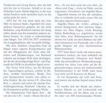 5CD/Doos Reinhard Lakomy: Und Ich Geh In Den Tag