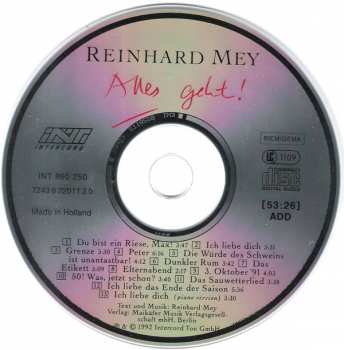 CD Reinhard Mey: Alles Geht!