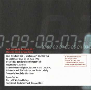 3CD Reinhard Mey: Lampenfieber