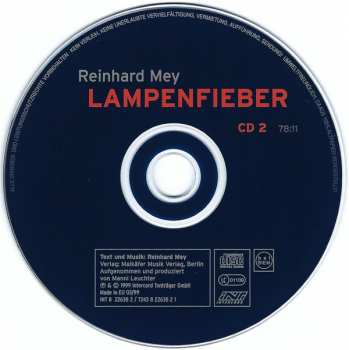 3CD Reinhard Mey: Lampenfieber