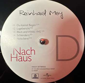 2LP Reinhard Mey: Nach Haus LTD