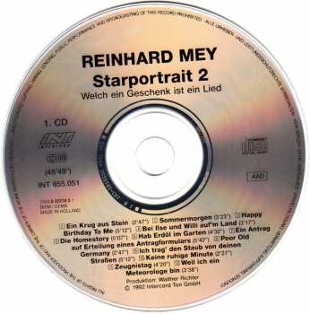 2CD Reinhard Mey: Welch Ein Geschenk Ist Ein Lied