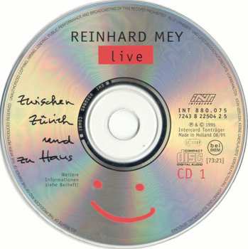 2CD Reinhard Mey: Zwischen Zürich Und Zu Haus (Live)