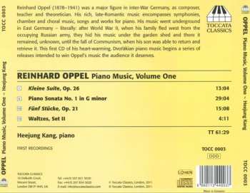 CD Heejung Kang: Piano Music, Volume One