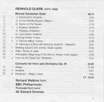 CD BBC Philharmonic: Bronze Horseman Suite - Horn Concerto