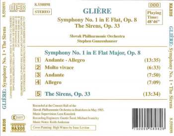 CD Slovak Philharmonic Orchestra: Symphony No. 1 In E Flat, Op. 8 • The Sirens, Op. 33