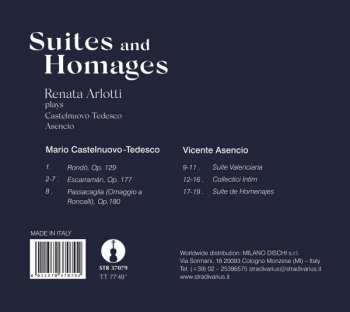 CD Mario Castelnuovo Tedesco: Suites And Homages