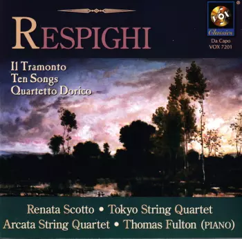 Respighi. "Il Tramonto","Deita Silvane", 5 canciones