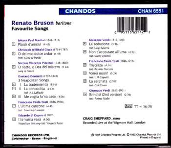 CD Renato Bruson: Favourite Songs By Donizetti, Verdi, Martini etc.