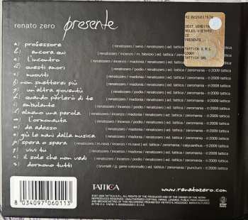 CD Renato Zero: Presente