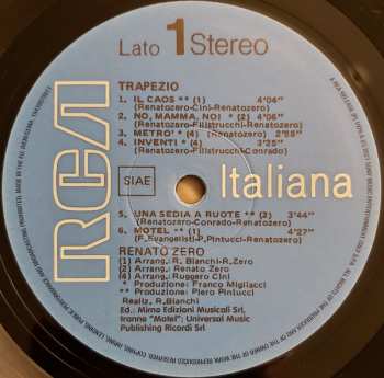 LP Renato Zero: Trapezio (Legacy Vinyl Edition)