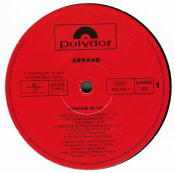 LP Renaud: Morgane De Toi...