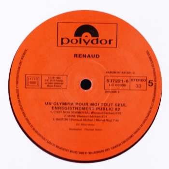 3LP Renaud: Un Olympia Pour Moi Tout Seul  CLR | LTD