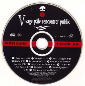 2CD Renaud: Visage Pâle Rencontrer Public