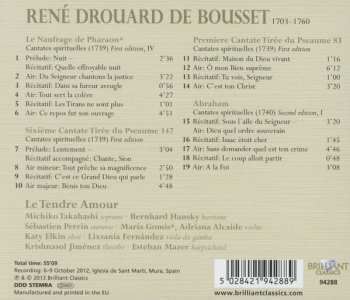CD René Drouard De Bousset: Cantates spirituelles