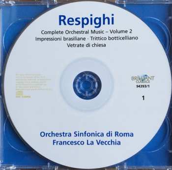 2CD Ottorino Respighi: Complete Orchestral Music (Volume 2)