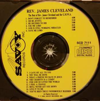 CD Rev. James Cleveland: The Best Of Rev. James Cleveland And The Gospel Music Workshop Of America Mass Choir